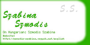 szabina szmodis business card